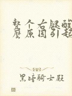 整个右腿酸痛什么原因引起的封面