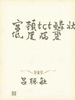 宫颈tct鳞状低度病变