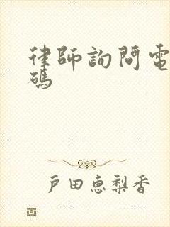 律师询问电话号码