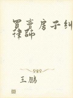 买卖房子纠纷的律师封面