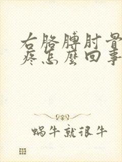 右胳膊肘骨头尖疼怎么回事封面