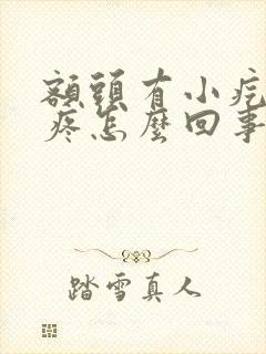 额头有小疙瘩还疼怎么回事封面