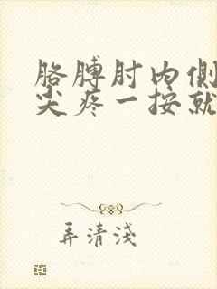 胳膊肘内侧骨头尖疼一按就疼