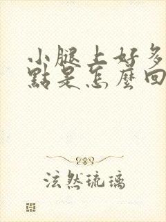 小腿上好多红点点是怎么回事