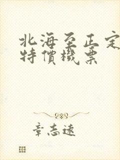 北海至正定机场特价机票