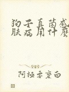 狗子真菌感染皮肤病用什么药