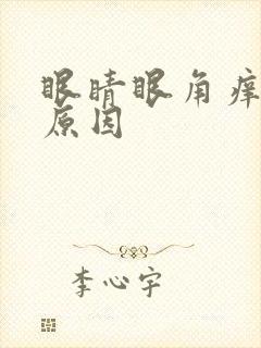 眼睛眼角痒什么原因