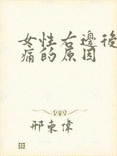 女性右边后脑勺痛的原因封面