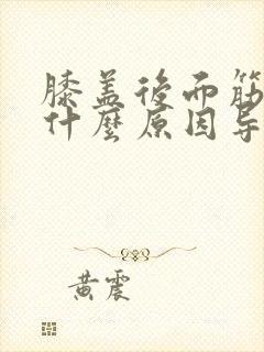 膝盖后面筋疼是什么原因导致的