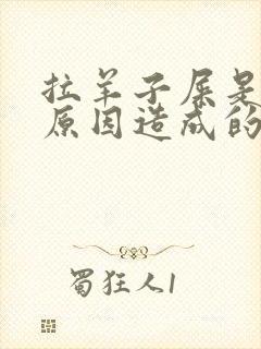 拉羊子屎是什么原因造成的封面