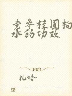 党参桂圆枸杞泡水的功效