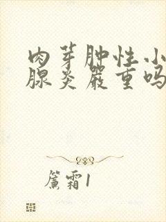 肉芽肿性小叶乳腺炎严重吗