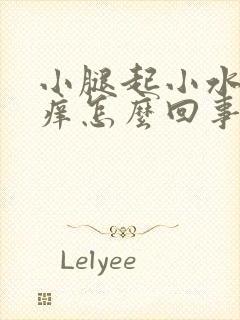 小腿起小水泡很痒怎么回事