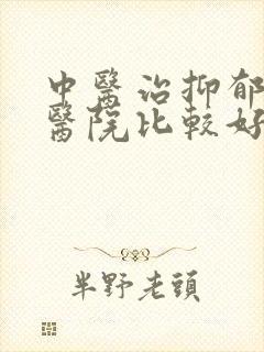 中医治抑郁哪个医院比较好