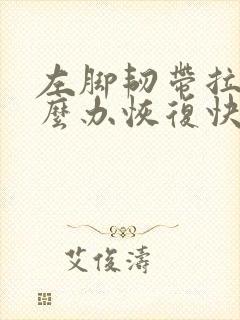 左脚韧带拉伤怎么办恢复快封面