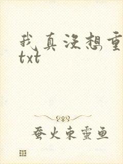 我真没想重生啊txt