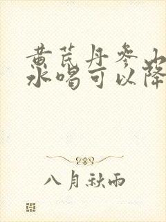 黄芪丹参山楂泡水喝可以降血压吗