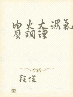 内火大湿气重怎么调理