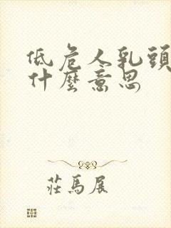 低危人乳头病毒什么意思