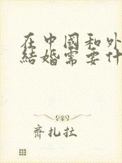 在中国和外国人结婚需要什么手续
