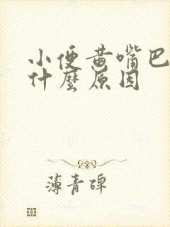 小便黄嘴巴干是什么原因