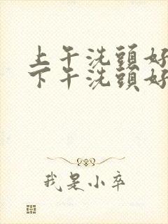 上午洗头好还是下午洗头好封面