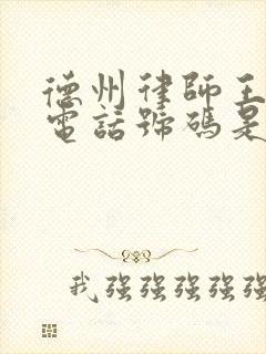 德州律师王秀鸿电话号码是多少封面