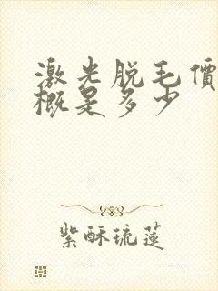 激光脱毛价格大概是多少
