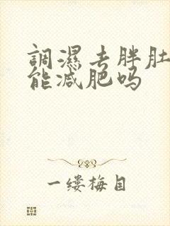 调湿去胖肚脐贴能减肥吗