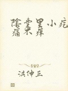 阴囊里小疙瘩不痛不痒