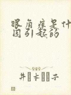 眼角痒是什么原因引起的