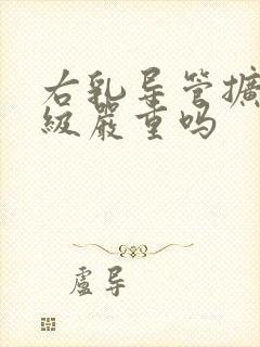 右乳导管扩张2级严重吗