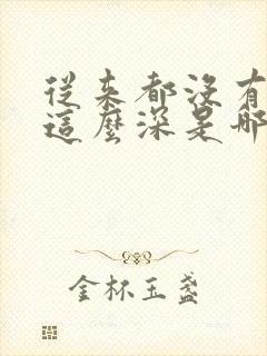 从来都没有爱过这么深是哪一首歌封面