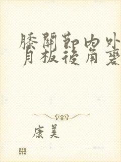 膝关节内外侧半月板后角变性