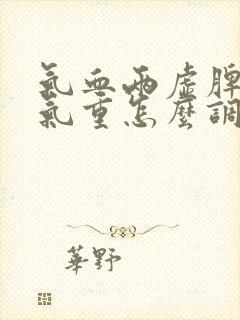 气血两虚脾虚湿气重怎么调理