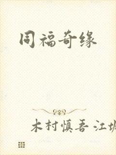 同福奇缘封面
