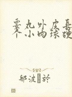 睾丸外皮长了一个小肉球硬硬的