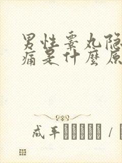 男性睾丸隐隐疼痛是什么原因封面