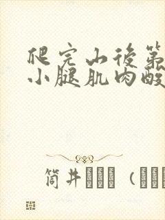 爬完山后第二天小腿肌肉酸痛怎么缓解