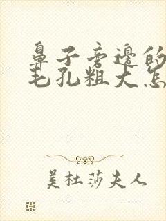 鼻子旁边的脸颊毛孔粗大怎么办