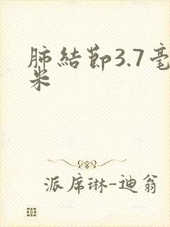 肺结节3.7毫米