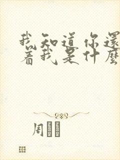 我知道你还是爱着我是什么歌