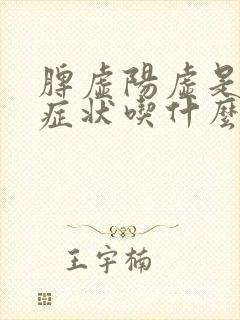 脾虚阳虚是什么症状吃什么药