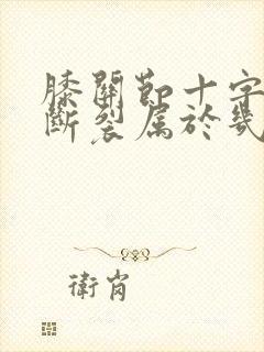 膝关节十字韧带断裂属于几级伤残