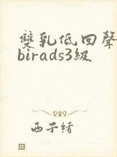双乳低回声结节birads3级
