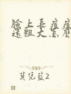 脸上长痘痘毛孔还粗大怎么办
