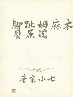 脚趾姆麻木是什么原因封面