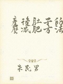 产后肚子的肉怎么减肥方法