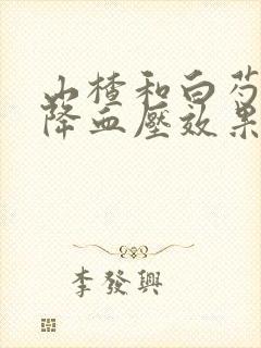 山楂和白芍泡水降血压效果好吗