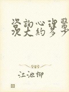 咨询心理医生一次大约多少钱